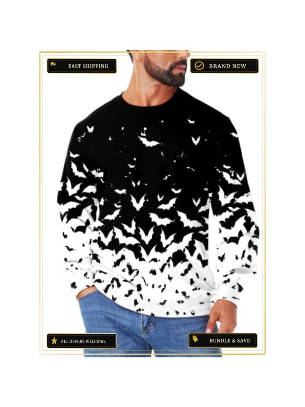 Halloween Pumpkin Sweatshirt Cosplay Costume Tee Long Sleeve Pullover